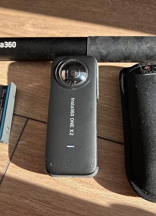 Insta360 one x2 на запчасти или восстановления (с моноподом и чехлом)
