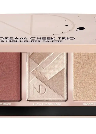 Палетка для лица natasha denona my dream cheek trio с румянами и хайлайтерами
