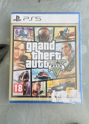 Grand theft auto 5/gta 5 ps5, рос. субтитри - новий диск у плівці