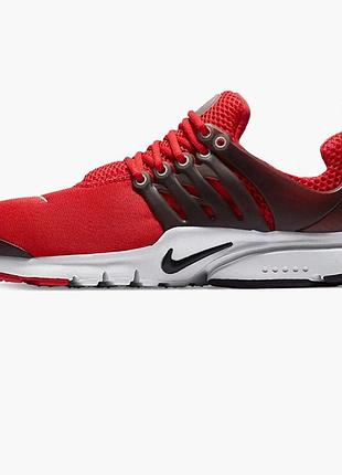 Кроссовки детские подростковые девочке nike presto red размер 37,5 23,5см красные (154525)