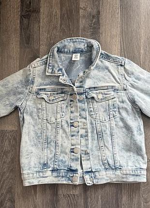 Джинсова куртка h&m на дівчинку