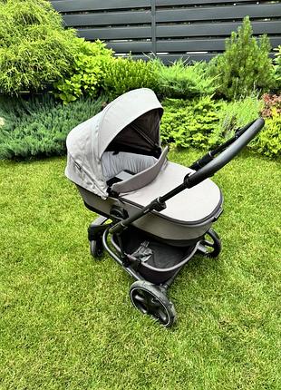 Продам премиум комплект детский тележок easywalker harvey 5 + автокресло-переноска britax römer baby-safe + платформа flex base 5z прода полной ком