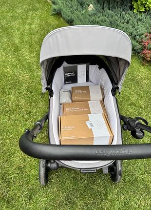 Продам преміум комплект дитячий візочок easywalker harvey 5 + автокрісло-переноска britax römer baby-safe + платформа flex base 5z   продам повний ком 3