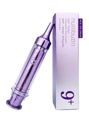Антивіковий крем під очі з ретинолом та nad+ numbuzin no.9 nad+ retinol volumetox eye cream 10 ml