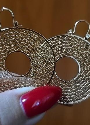 ❤️ сережки позолота ❤️