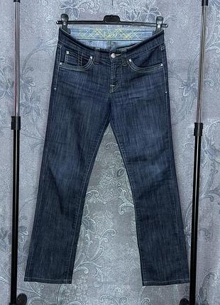 Джинсы женские jonny-q made in italy m 44-46 размер темно-синие классические прямые низкая посадка брюки брюки женская одежда деним итальялия