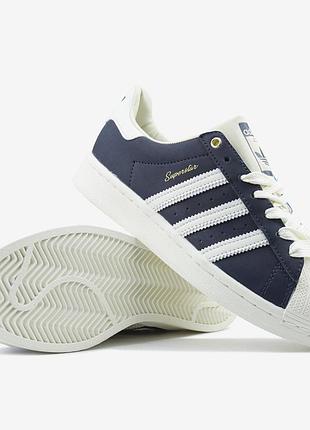 Adidas superstar 50/50 black/navy blue