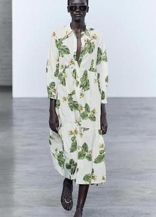 Платье хлопок zara