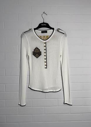 Balmain жіночий лонгслів кофта сітка розмір s