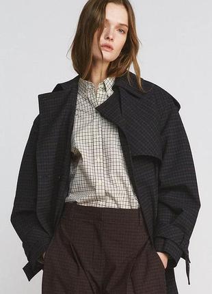 Сорочка в клітинку картата рубашка блуза zara зара