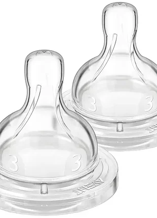 Соска силиконовая philips avent анти-колик, средний поток, от 3 мес, 1 шт