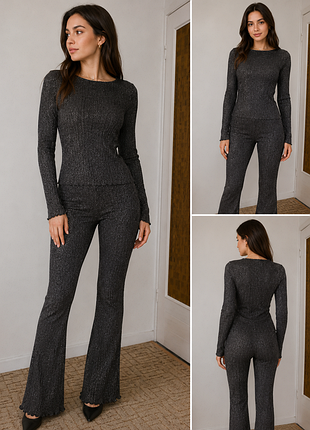 Женские брюки клеш от h&amp;m, размер s, праздничные