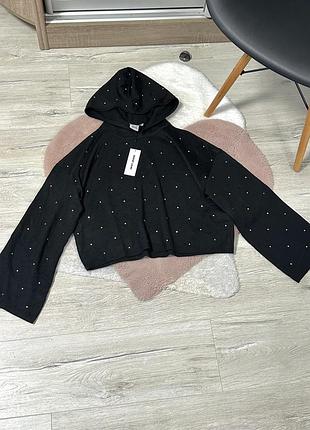 Джемпер з камінцями від dkny