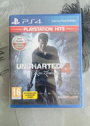 Uncharted 4: a thief’s end ps4/ps5, рос. субтитри/озвучка - новий диск у плівці