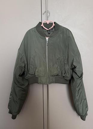 Бомбер h&m xxs колір хакі