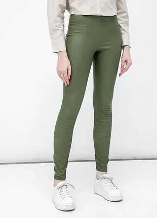 Легінси regular waist&skinny fit vila s-m оливкові (12345849-50)