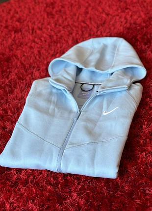Кофта nike nocta tech fleece зіпка найк нокта / худі nike nocta blue