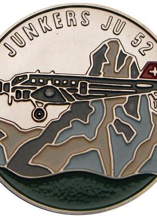 Ревнованье 100 гэрив, 1995 год junkers ju 52 медно-никелевый сплав, 12.7g, ø 32.7mm no4214