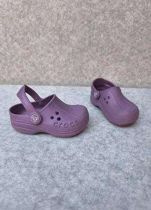 Детские crocs спаренный размер c6/c7