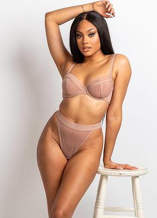 Труси-стрінги boux avenue прозорі з високою посадкою р.12