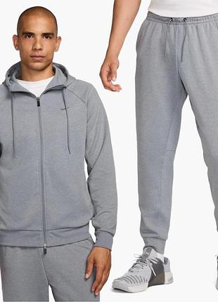 Толстовка nike dri-fit grey fz0967-065 s