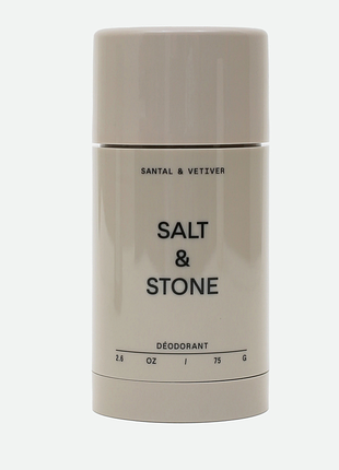 Натуральний дезодорант для 48-годинного захисту salt & stone deodorant santal & vetiver 28 гр.