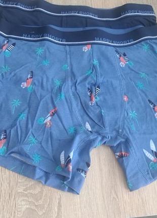 Хлопковые боксерки happy shorts l