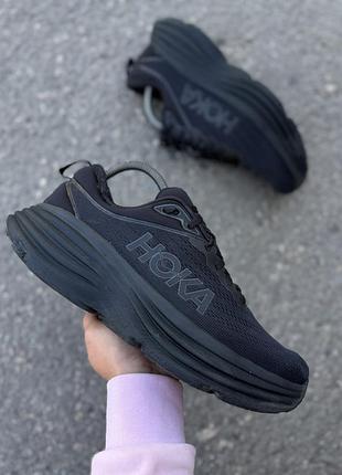Hoka кроссовки оригинал 42 размер чёрные
