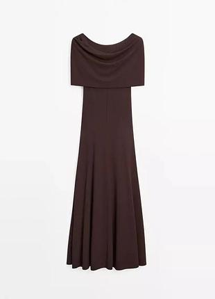 Нова сукня mіdі / maxі massimo dutti з відкритими плечима (s) — з етикеткою