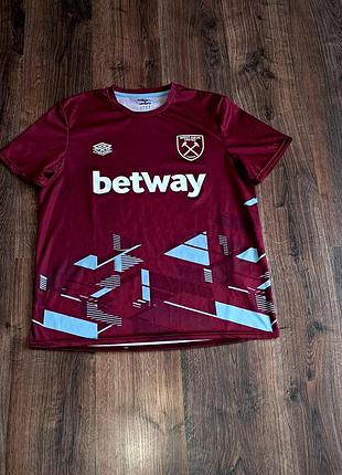 Мужская уникальная футболка jersey umbro west ham оригинал