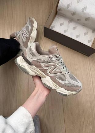 Жіночі кросівки new balance 9060 brown beige