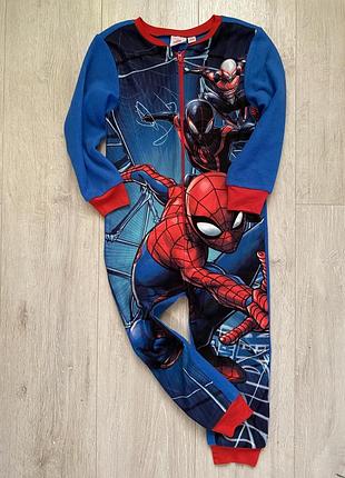 Флісовий сліп, кігурумі, 4-5 років, marvel, піжама тепла, піжама, людина павук