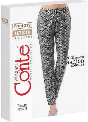 Штани жіночі conte leticia текстильні 164-72-100/m, black