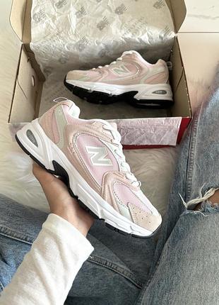 Жіночі кросівки new balance 530 pink silver white