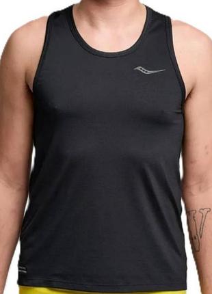 Майка saucony stopwatch singlet black 3xl