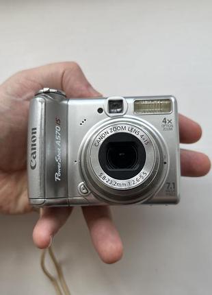 Вінтажний y2k фотоаппарат камера 2000х canon powershot a570