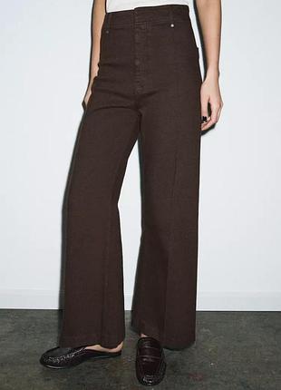Джинси палаццо вайд лег wide leg zara зара