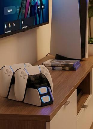 Зарядна станція для контролера ps5, сумісна з playstation 5