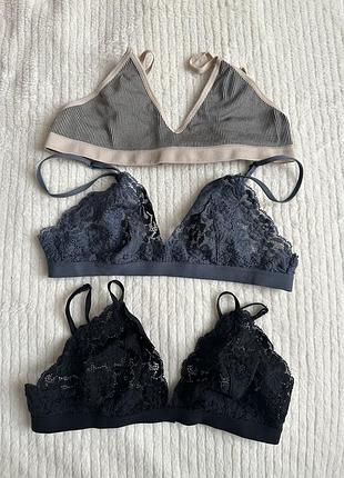 Топы бра zara в полоску oysho кружевные размере s отдам бесплатно