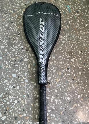 Графітова ракетка для сквошу dunlop max carbon 520 + чохол