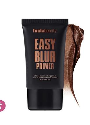 Праймер для макіяжу huda beauty easy blur silicone-free smoothing & pore-minimizing primer bronze fudge