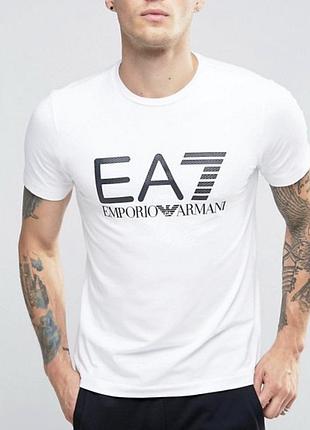 Чоловіча футболка armani emporio біла армані