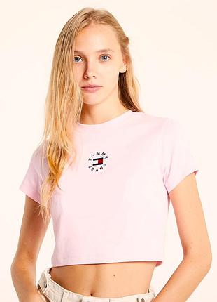 Укорочена футболка оригінал з логотипом tommy jeans xs-s