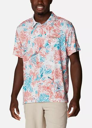 Чоловіче стрейч-поло pfg super slack tide columbia sportswear