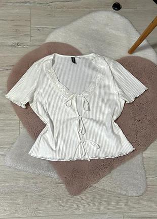 Футболочка з завʼязками від h&m