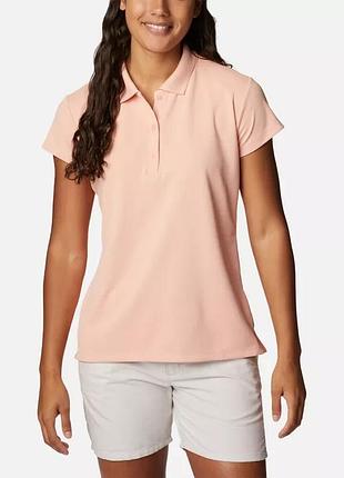 Женское поло с коротким рукавом pfg innisfree columbia sportswear
