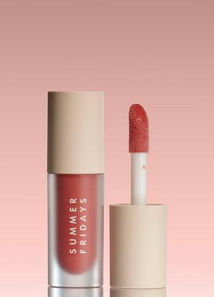 Зволожуюче тонуюче масло для губ summer fridays dream lip oil - blush dreams