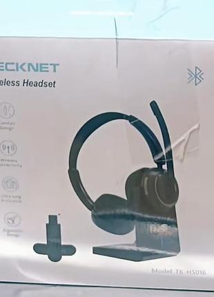 Бездротова гарнітура tecknet tk-hs016 із зарядною базою і bluetooth