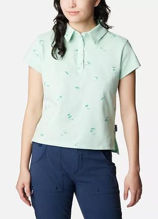 Женская рубашка поло с коротким рукавом pfg super sun drifter columbia sportswear