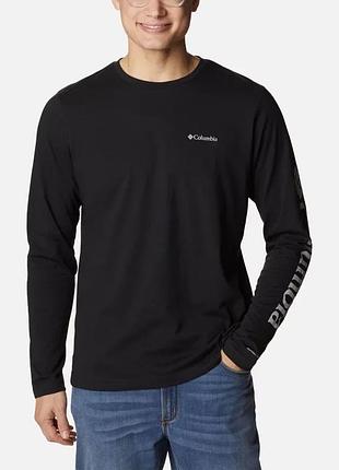 Чоловіча футболка з логотипом thistletown hills columbia sportswear з довгим рукавом